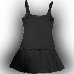 21 Saints Black Mini Pleated Dress